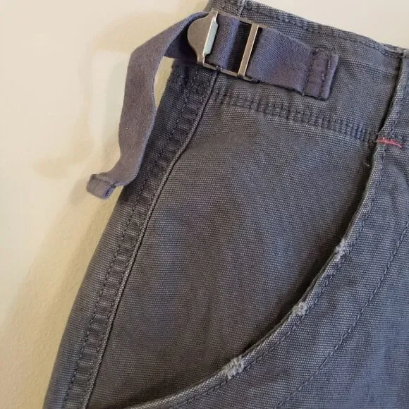 TERRA & SKY HIGH RISE UTLILTY CARGO SHORTS NWT SIZE 18W BLUE GRAY COLOR - Picture 4 of 8